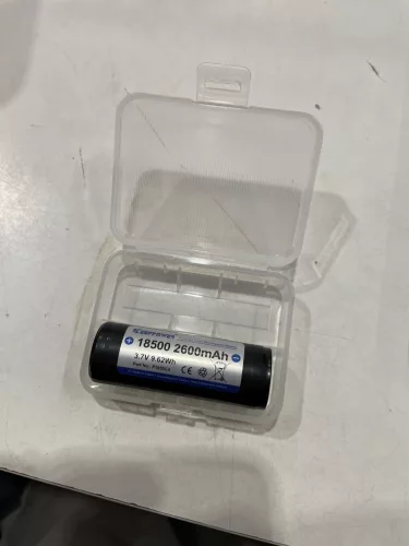 18500 battery case for 2 batteries