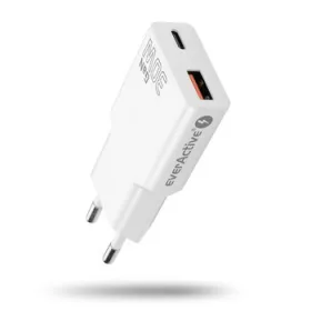   everActive GaN SUPER SLIM SC-380Q wall charger for phone / smartphone with USB QC3.0 and USB-C PD 30W socket