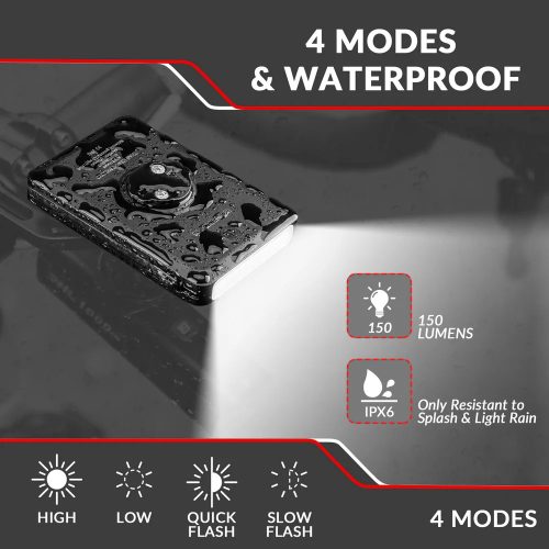 ROCKBROS JP008 Front Bike Light with Built-in Power Bank