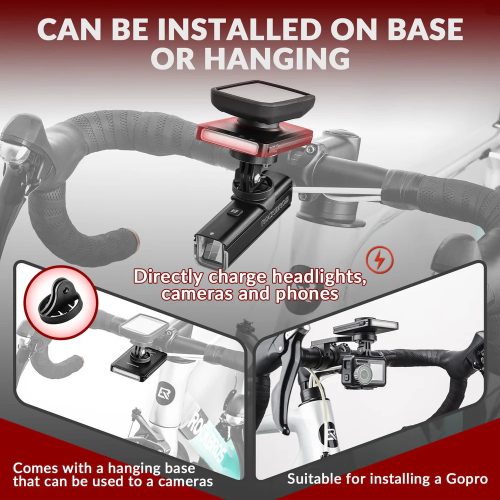 ROCKBROS JP008 Front Bike Light with Built-in Power Bank