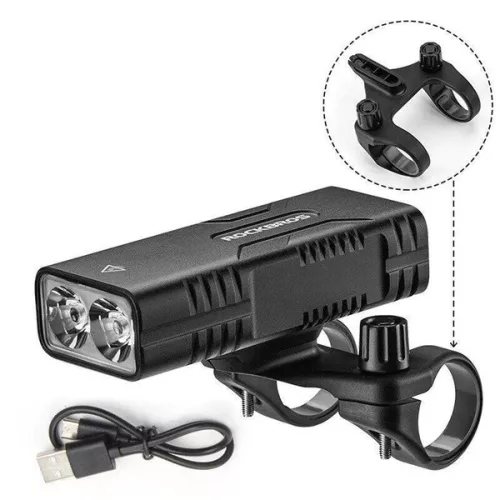  Rockbros 24310002001 bicycle front light, 850 lm, powerbank function 
