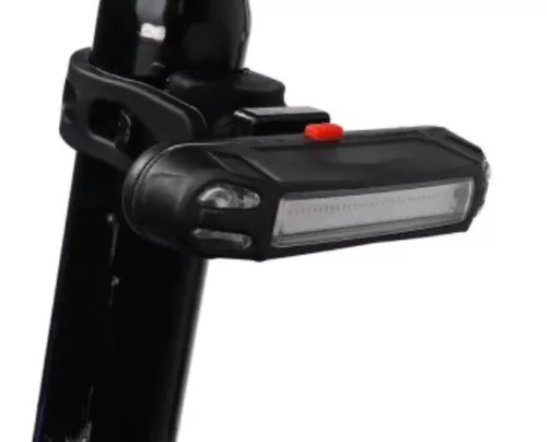 Rockbros A54BK Water-resistant USB Bicycle Bike Rear Tail Light - Red	