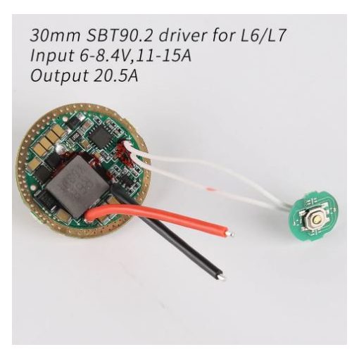 30mm SBT90.2 driver for L6/L7,Input 6-8.4V,11-15A,Output 20.5A