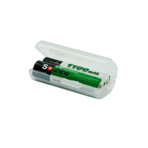 Storage case for 2x 10440 or AAA batteries