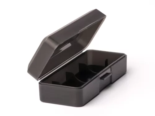 21700 battery case for 2 protected batteries  - black