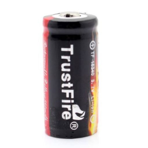 TrustFire 16340 rechargable Li-ion battery with PCB bulitin USB port