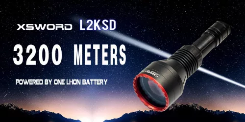 MAXTOCH L2KSD LEP flashlight with 3200 m range