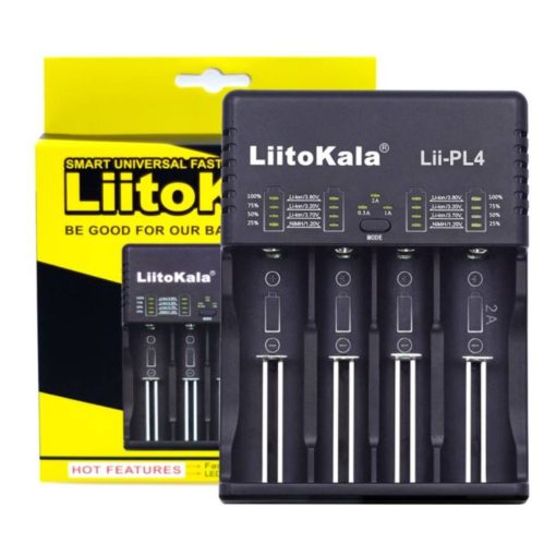 LiitoKala Lii - PL4 Li-ion Battery Charger - Black EU Plug