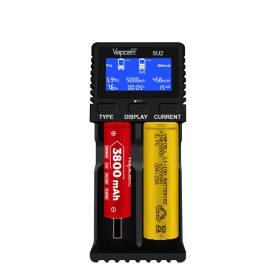   Vapcell SU2 battery fast charger for Ni-Mh, 1.5V, and 3.6V Li-ion batteries