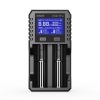 XTAR VX2 Pro Visible Mixer 1.5V/3.6V/3.7V Li-Ion& 3.2V LiFePO4& 1.2V Ni-MH Batteries Charger and Battery Capacity Tester
