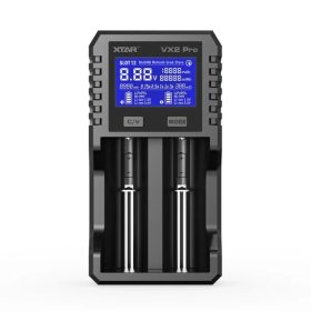   XTAR VX2 Pro Visible Mixer 1.5V/3.6V/3.7V Li-Ion& 3.2V LiFePO4& 1.2V Ni-MH Batteries Charger and Battery Capacity Tester