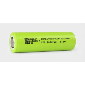   Linkdata 21700S-60P Battery Cell with 6000mAh Capacity and 60A Continuous Current - button top