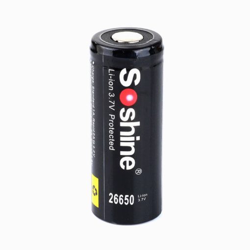 Soshine Li-ion 26650 Protected Battery 