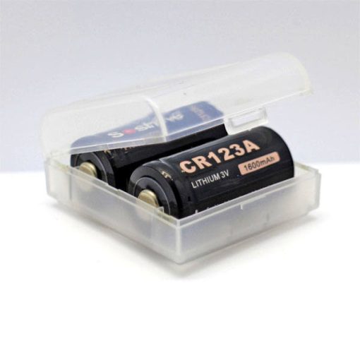 Battery Storage Case 2x CR123A (16340) cells