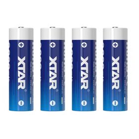   XTAR 4-Pack Rechargeable 1.5V Lithium AA 3000mAh Batteries with 4-in-1 USB-A to USB-C Charging Cable,Over 1200 Cycles