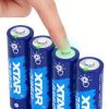 XTAR AA 1.5V 3960 Li-Ion 2500mAh with innovative touch battery level indicator and low battery indicator