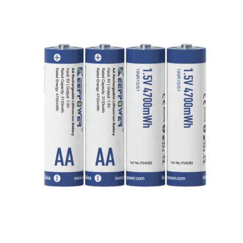 Keeppower P1450i3 AA 1.5 V Li-Ion battery with 3133mAh and 4700mWh - 4pcs