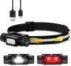 Sofirn H35R Headlamp Powerful 2000 lumen 3 White LEDs + 2 Red LED bulbs Type-c Rechargeable Outdoor Headlight With IP66