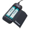 Keeppower PD2 rechargeable travel charger & power bank for Li-ion batteries
