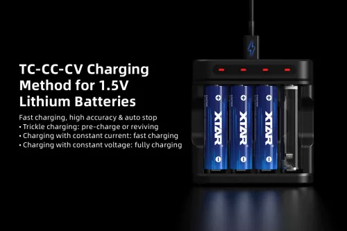 XTAR L4 Charger for 1,5V batteries