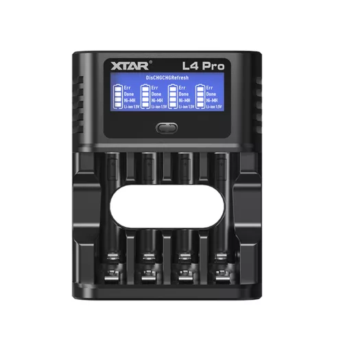 XTAR L4 Pro Smart Charger for AA/AAA 1.2V NI-MH and 1.5V Lithium battery 