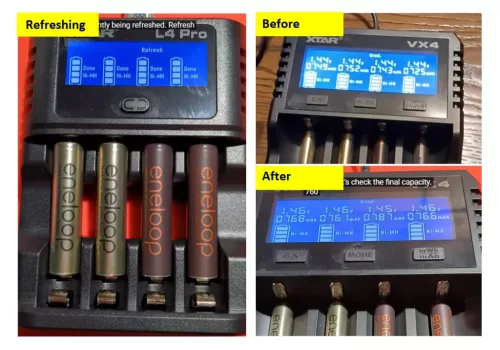 XTAR L4 Pro Smart Charger for AA/AAA 1.2V NI-MH and 1.5V Lithium battery 