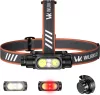  Wurkkos HD17 Powerful Headlamp, 2500 Lumens, 220m Beam Distance, Spotlight Floodlight & Red Light,Constant Current Driver＆ Simple UI 