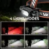 Wurkkos HD17 Powerful Headlamp, 2500 Lumens, 220m Beam Distance, Spotlight Floodlight & Red Light,Constant Current Driver＆ Simple UI 