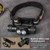 Sofirn D25LR Rechargeable Headlamp, with LH351D 5000K White Led and SST20 DR 660 nm Red LED, Micro USB Charging Port