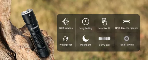 Sofirn SC33 Powerful EDC Flashlight with 5200 lumens