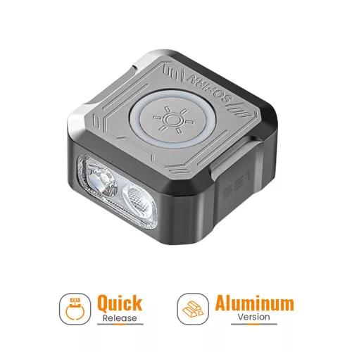  Sofirn SE1 Keychain Flashlight, 300 Lumens Small EDC Flashlight with UV Light & RGB, Rechargeable Mini Light with Magnetic Base, Waterproof Pocket Flashlight for Everyday Carry (Grey) 
