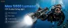 Sofirn SD11 Dive Light, 5000LM, CRI 90, Rechargeable Waterproof Flashlight with 660NM Red Light, 3000K-6500K, USB-C, IPX8, with 1/4" Mount, Lanyard, for Underwater Photography, Fishing, Water Work