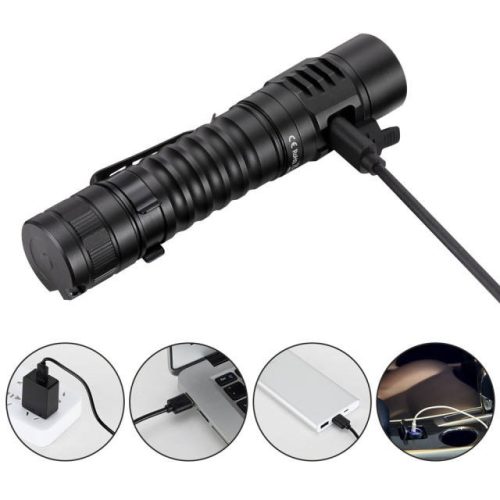 Wurkkos FC11C USB-C Rechargeable LED Flashlight 18650 1300lm LH351D with Magnetic Tail 2 Groups