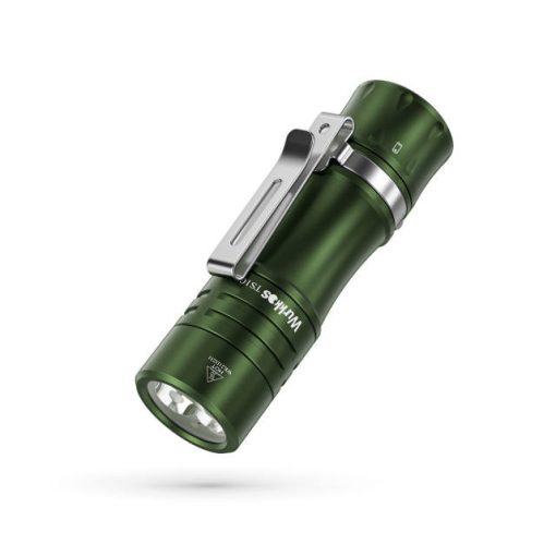 Wurkkos TS10 Powerful Mini 14500 EDC Flashlight with 3* 90 CRI LEDs and Single Color Aux ,Anduril 2.0 - green