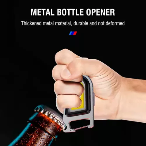  Boruit YHX-0209 Multi function COB Keychain flashlight+Bottle opener