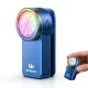Wurkkos HD03 Rechargeable Flashlights EDC Clip-on Light, Bright 680 Lumens Pocket Flashlight - Blue