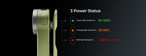 Wurkkos HD03 Rechargeable Flashlights EDC Clip-on Light, Bright 680 Lumens Pocket Flashlight - Blue