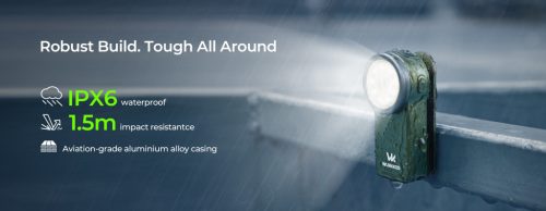 Wurkkos HD03 Rechargeable Flashlights EDC Clip-on Light, Bright 680 Lumens Pocket Flashlight - Blue