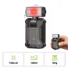 WURKKOS HD04 Clip-On EDC Flashlight – 750LM, Multi-Angle 180° Rotating Head, Spotlight/Floodlight/RGB for Outdoor, Work & Emergency