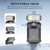 WURKKOS HD04 Clip-On EDC Flashlight – 750LM, Multi-Angle 180° Rotating Head, Spotlight/Floodlight/RGB for Outdoor, Work & Emergency