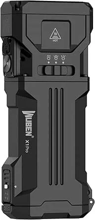 Wuben X1Pro 12300 Lumens Rechargeable Power Bank EDC Flashlight - black