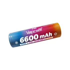    Vapcell F66 21700 3.7V 21700 battery with 6600 mAh capacity 