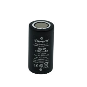   Keeppower UH1835P2 18350 1600mAh Li-ion Rechargeable Battery with max 8A current