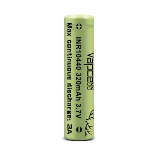 Vapcell 100% originaI INR 10440 320mah 3A max HKJ test discharge rechargeable battery flat top cells for flashlight batteries