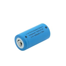   Keepppower 16340 1000mAh, 3.6V - 3.7V Li-ion battery with raised positive terminal