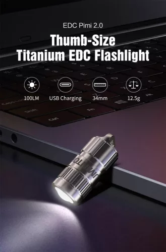 Lumintop EDC Pimi 110 Lumens 10180 EDC titan Flashlight nichia Mini LED Pocket Keychain Light