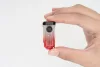 WUBEN E2 Mini EDC Keychain Flashlight – 150 Lumens, USB-C Rechargeable, Magnetic, Red & Blue Signal Light - Red